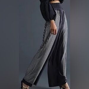 Hutch Monochrome Striped Wide Leg Pants